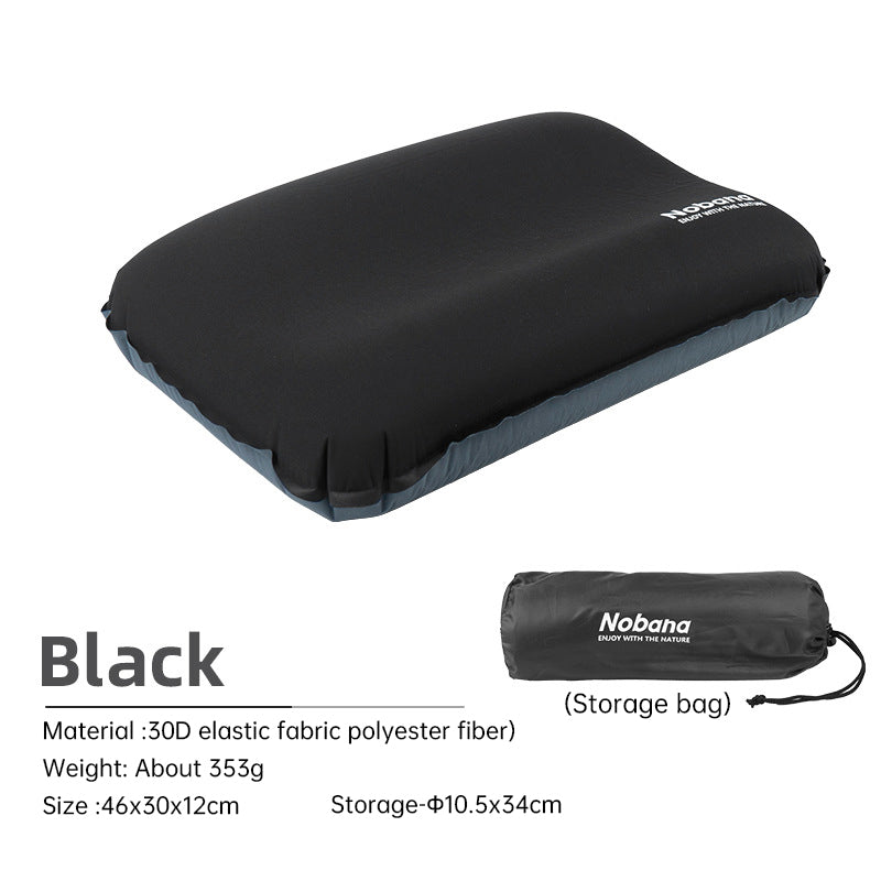Outdoor 3D Sponge Automatic Inflatable portable Pillow for Camping 🇨🇳