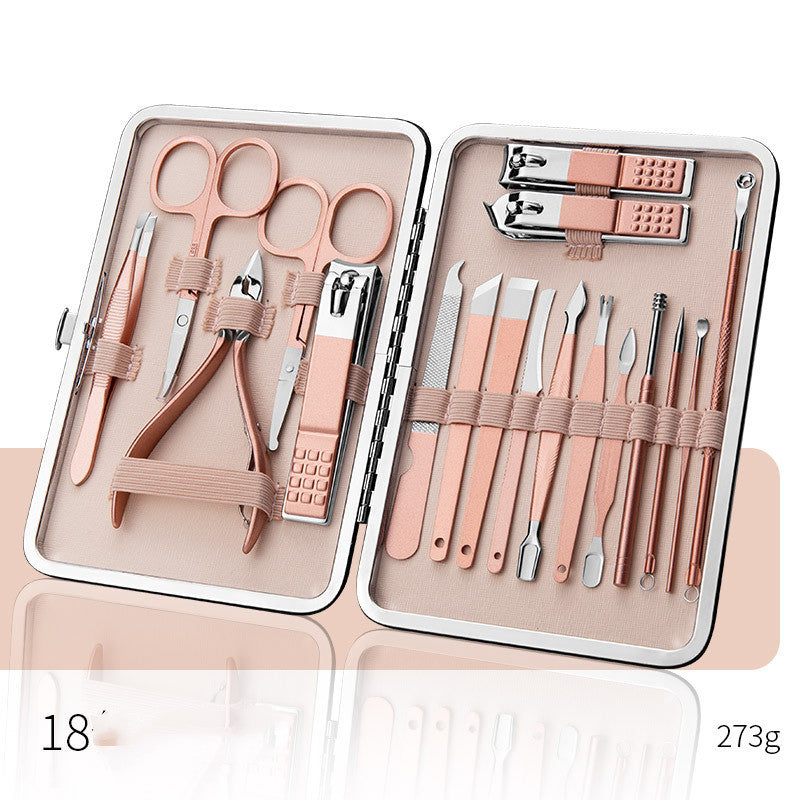 Professional Scissors Nail Clippers Set Ear Spoon Dead Skin Pliers Nail Cutting Pliers Pedicure Knife Nail Groove Trimmers 🇨🇳