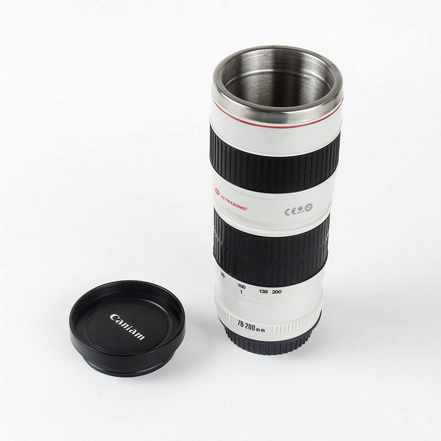 DSLR lens cup stainless steel water cup office coffee cup 🇨🇳