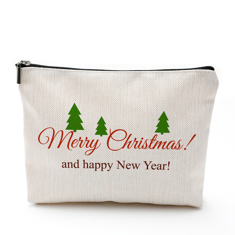 Cosmetic Waterproof Cotton And Linen Zipper Bag 🇨🇳
