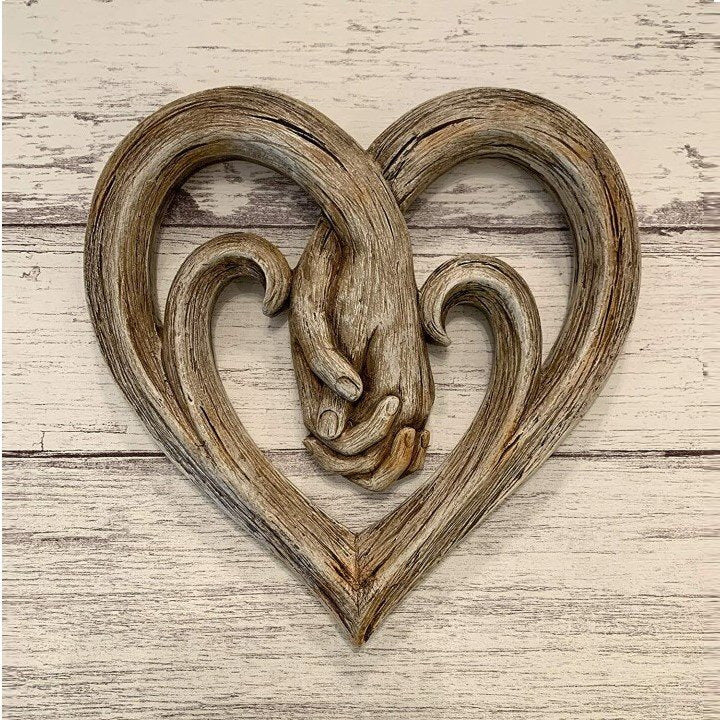 Hand-in-hand Heart Wall Decor Decorative Art Piece 🇨🇳