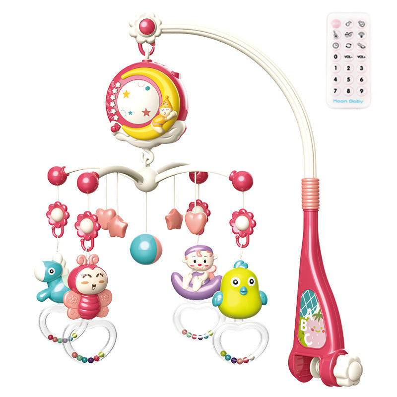 Baby Rattles Crib Mobiles Toy Holder Rotating Mobile Bed Bell Musical Box Projection Newborn Infant Baby Boy Toys 🇨🇳