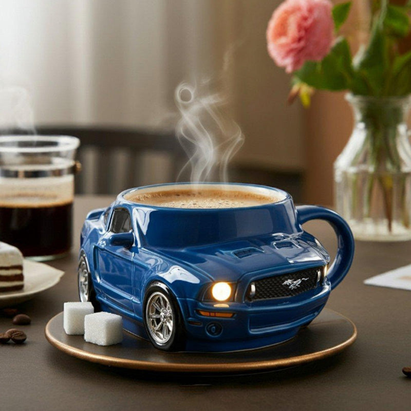 Car-Shaped Stainless Steel Coffee Mug – Handmade, Durable, Novelty Office Cup, Ideal Gift for Car Fans 🇨🇳
