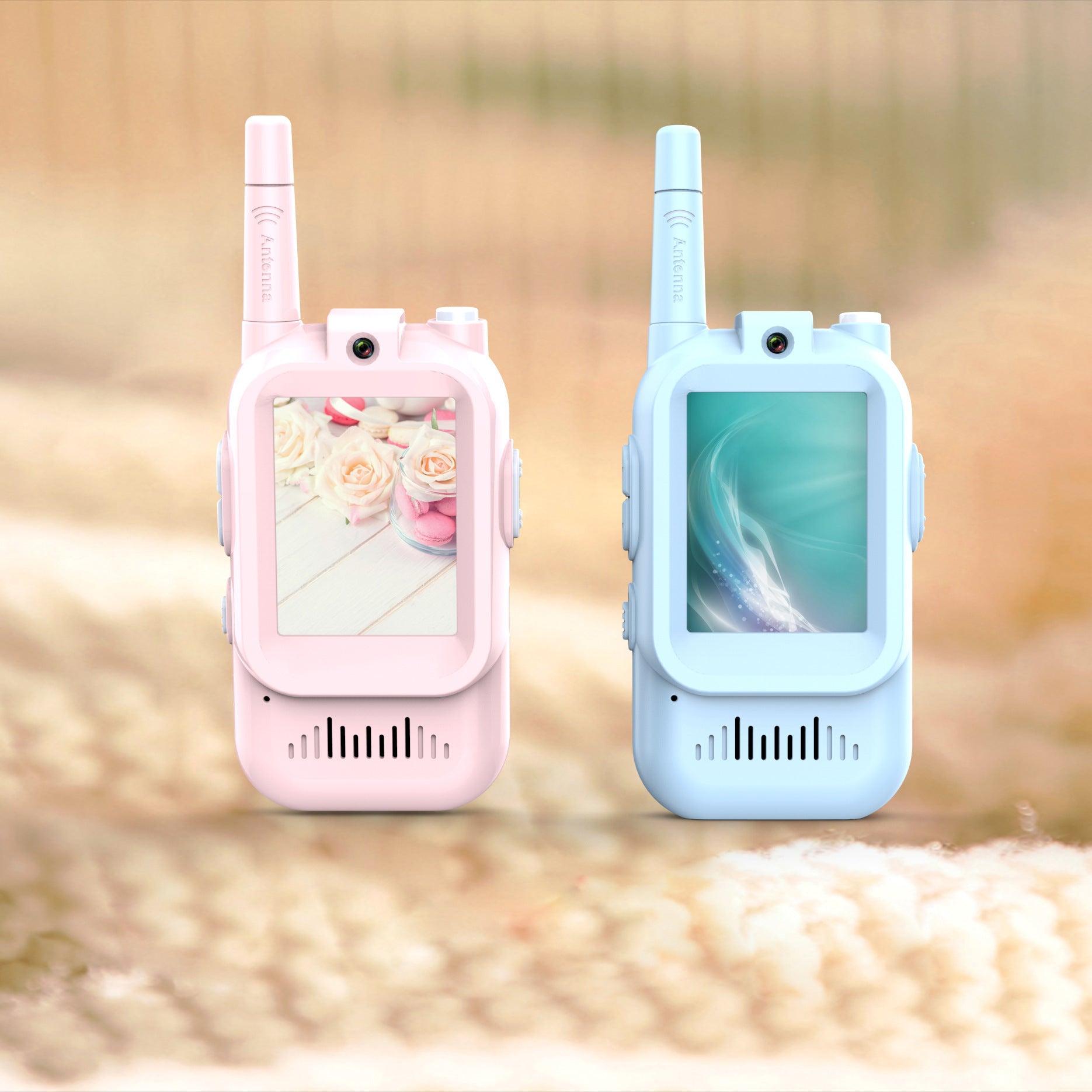 Mini Video Wireless Walkie Talkies For Kids Handheld 2 Pack Rechargeable Intercom Cam Outdoor Family Games Gift For Boys Girls 🇨🇳