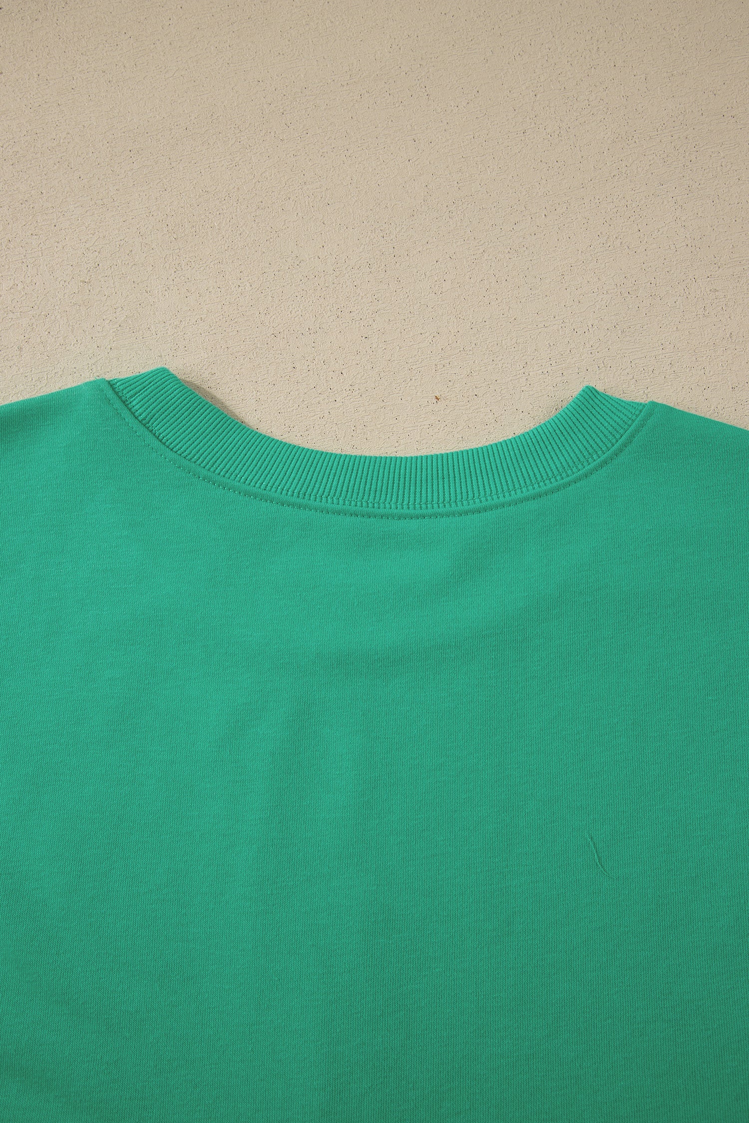 Sea Green Solid Color Loose Tee Drawstring Shorts 2pcs Outfit 🇺🇸