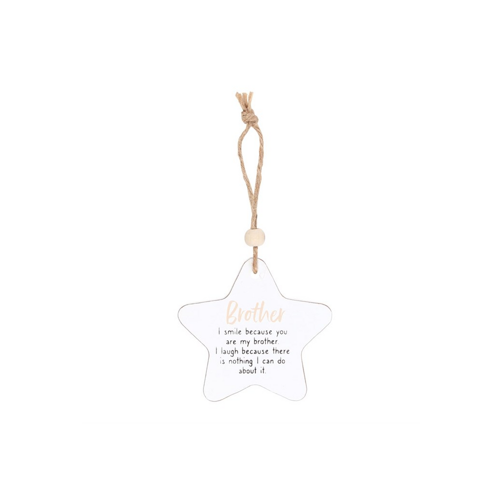 Brother Hanging Star Sentiment Sign 🇬🇧