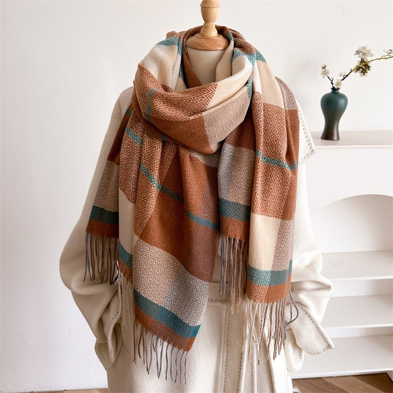 Unisex Autumn And Winter All-matching Tassel Scarf 🇨🇳