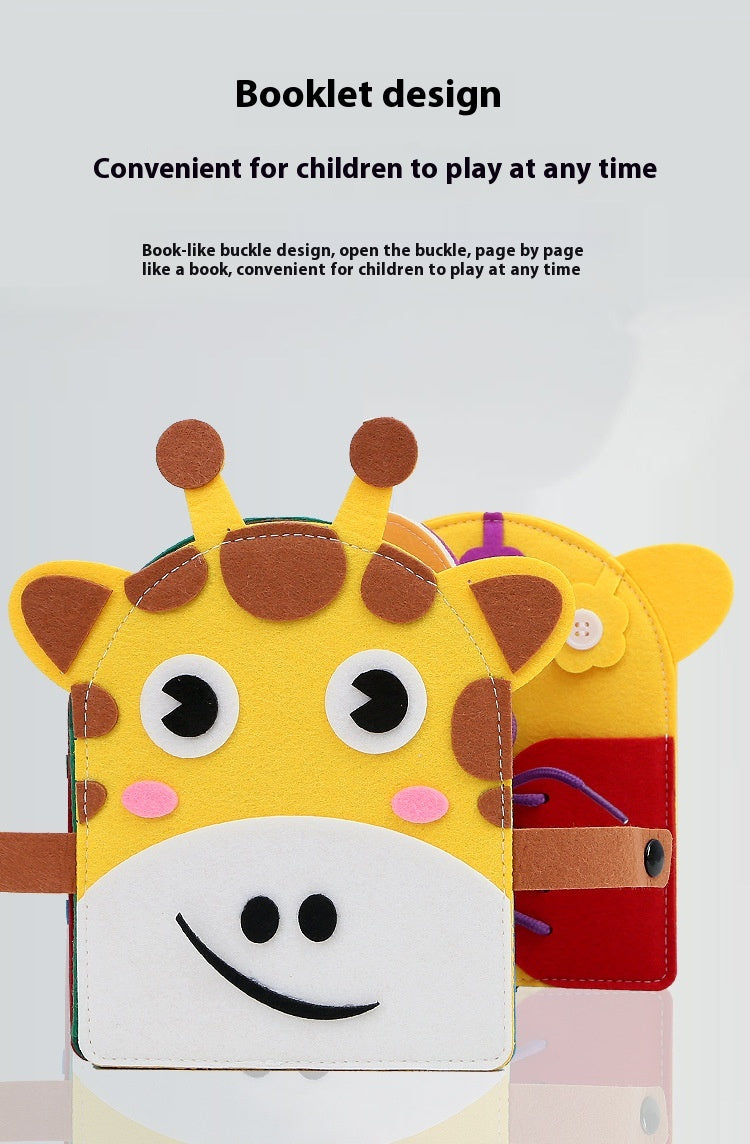 Shaped Giraffe Colored Felt Learning Board 🇨🇳