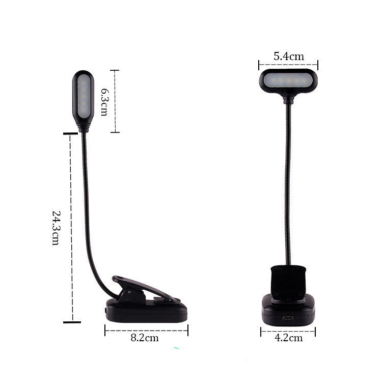 Bedside Reading Clip Lamp USB Charging Hose Lamp Led Desk Lamp 🇨🇳