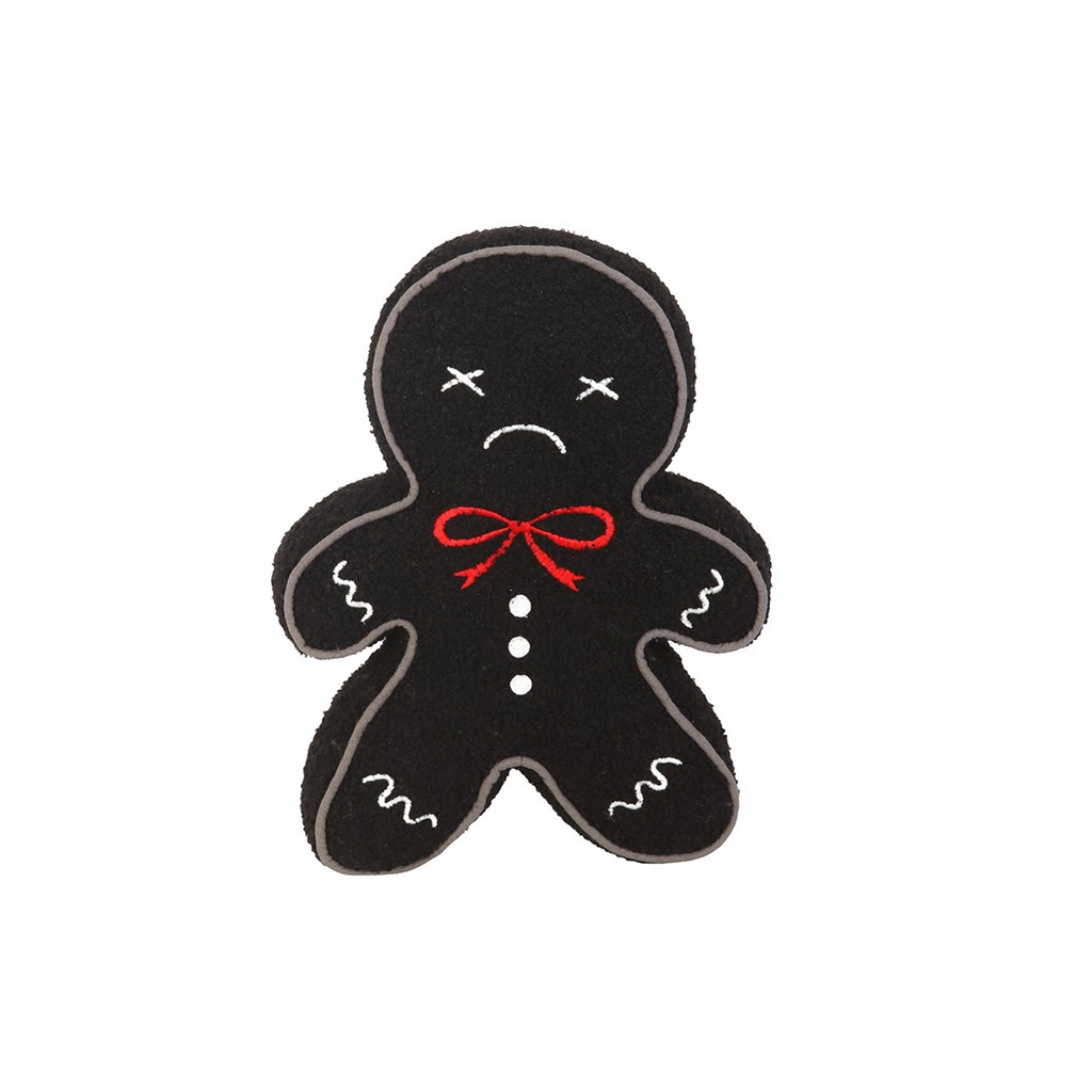 Spooky Gingerbread Man Boucle Cushion