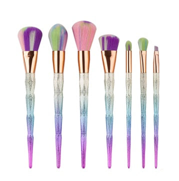 7 makeup brushes, makeup tools, diamond makeup brush foundation brush 🇨🇳