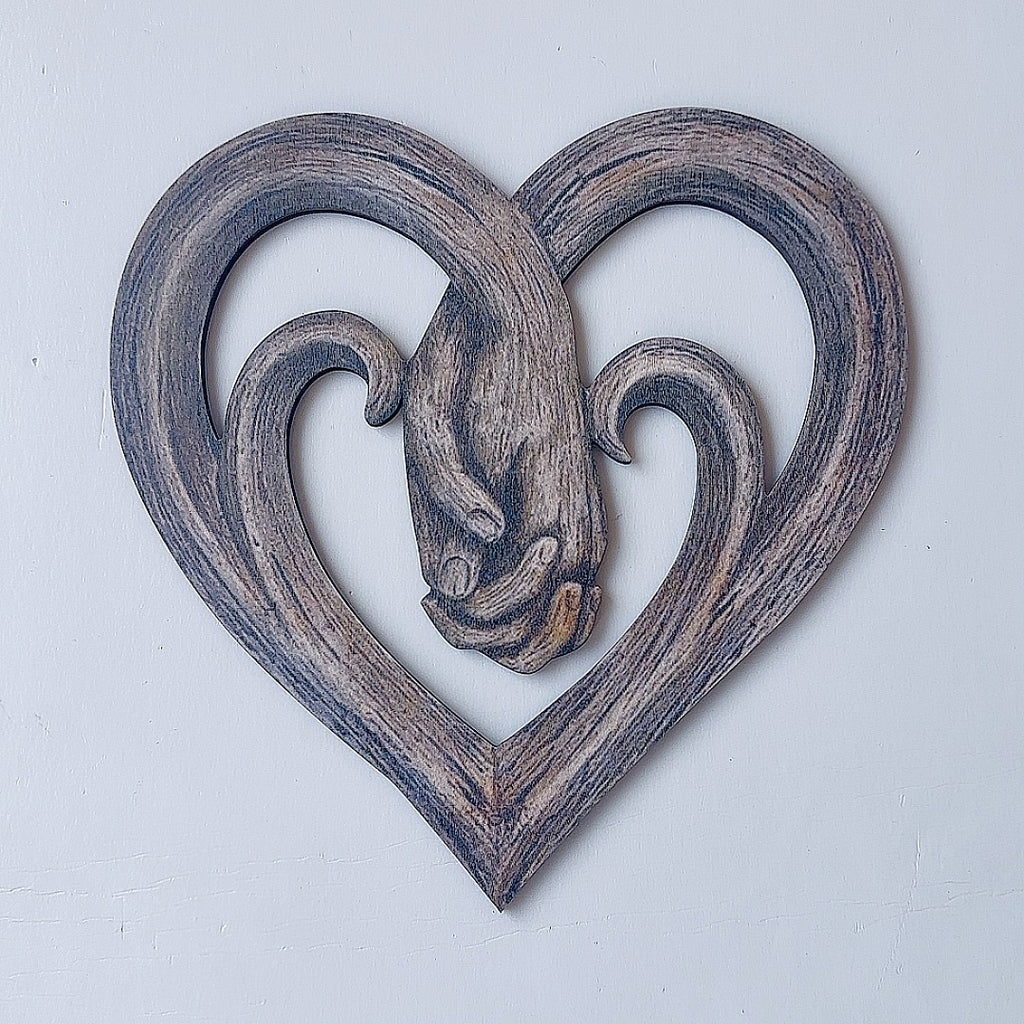 Hand-in-hand Heart Wall Decor Decorative Art Piece 🇨🇳