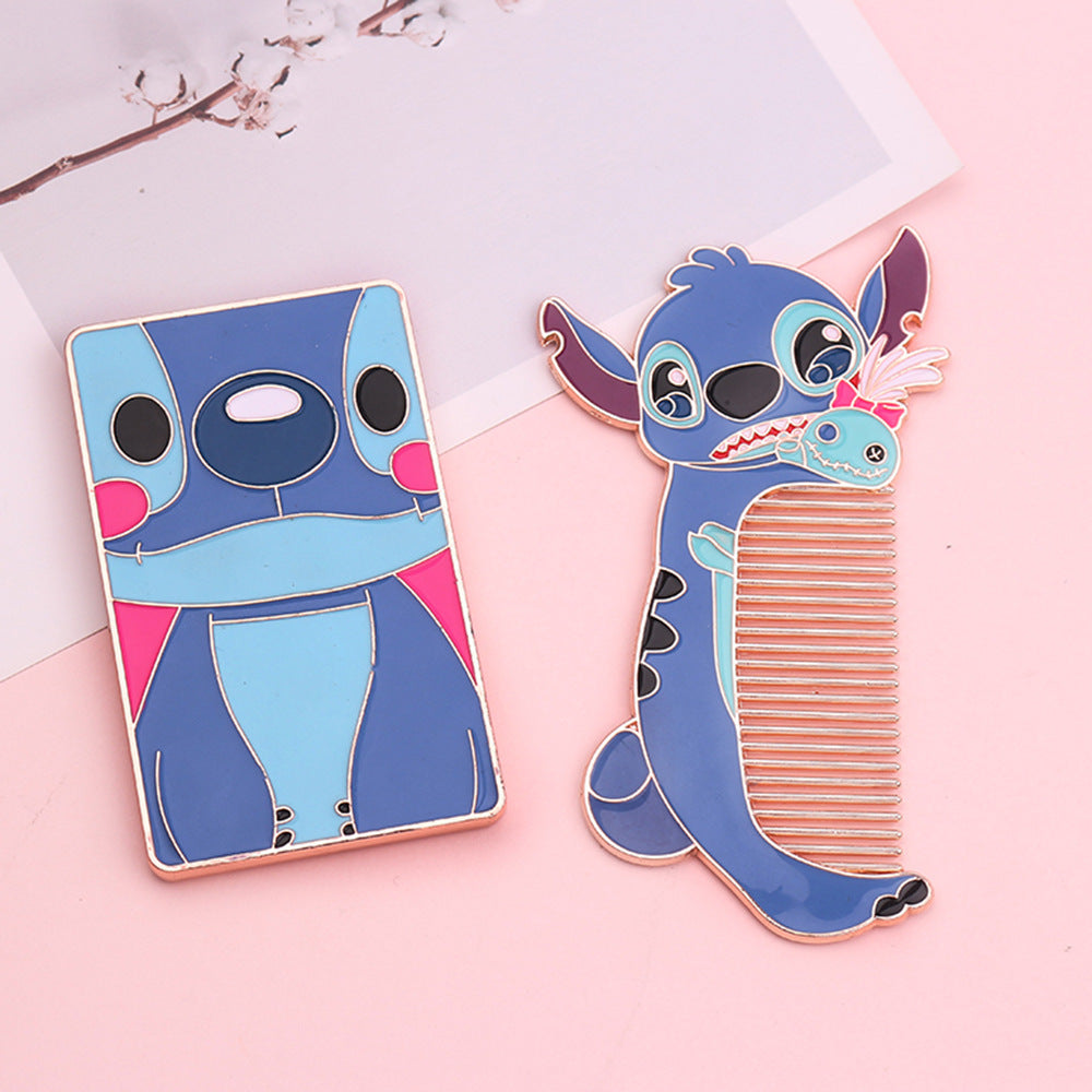 Stitch Doll Styling Comb Makeup Mirror Hair Comb Gift 🇨🇳