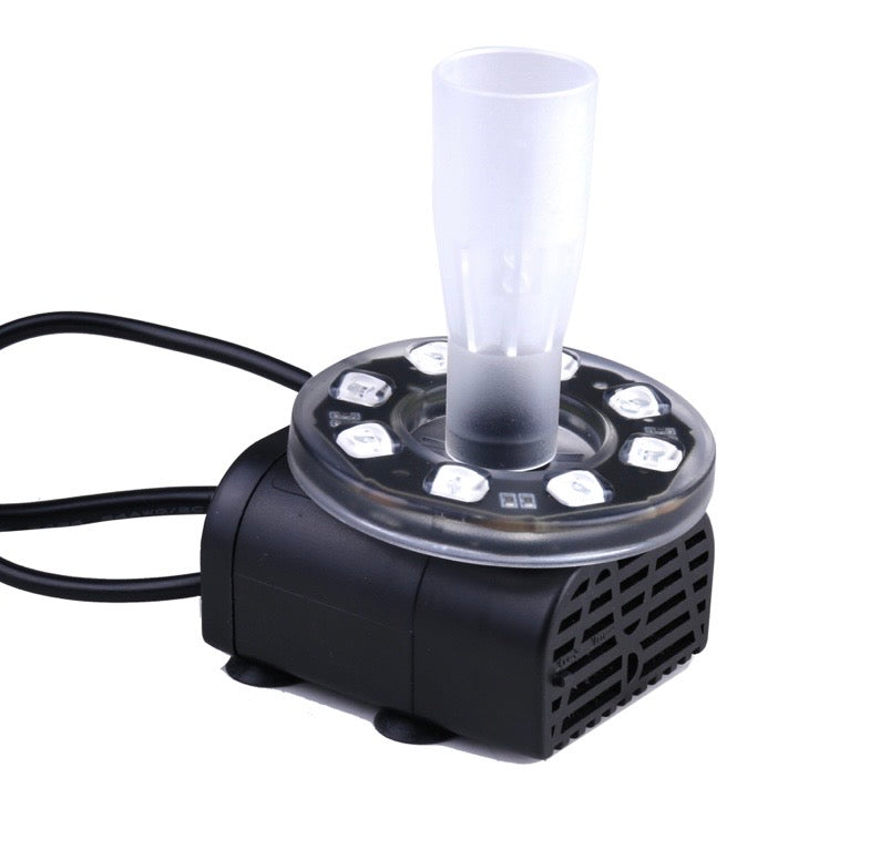7W Solar Powered Fountain Coloured LED Water Pump with 11 Nozzles for Garden, Fountain, Birth Bath 🇬🇧