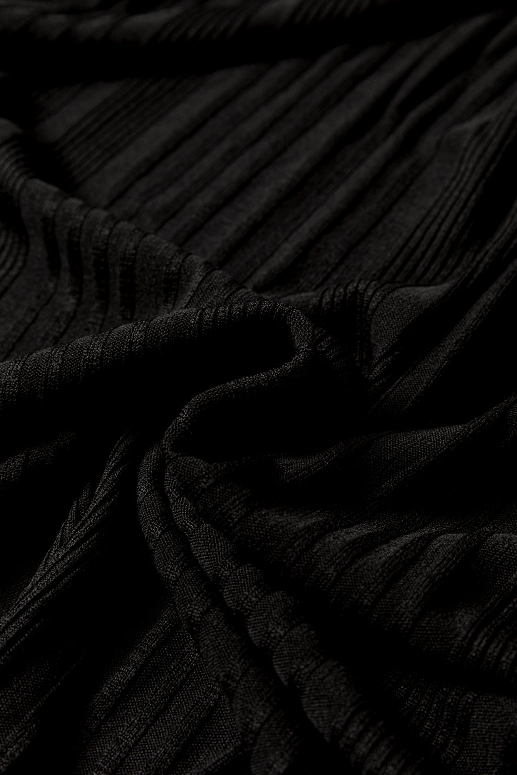 Black Ribbed Open Front Knitted Top with Pockets 🇺🇸