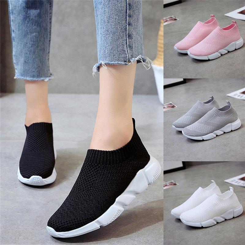 New Outdoors Adults Trainers Running Shoes Woman Sock Footwear Sport Athletic Unisex Breathable Mesh Female Sneakers 🇨🇳