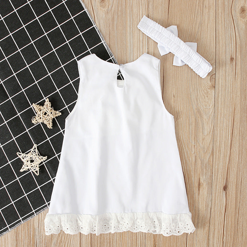 Girls baby sleeveless bow skirt 🇨🇳