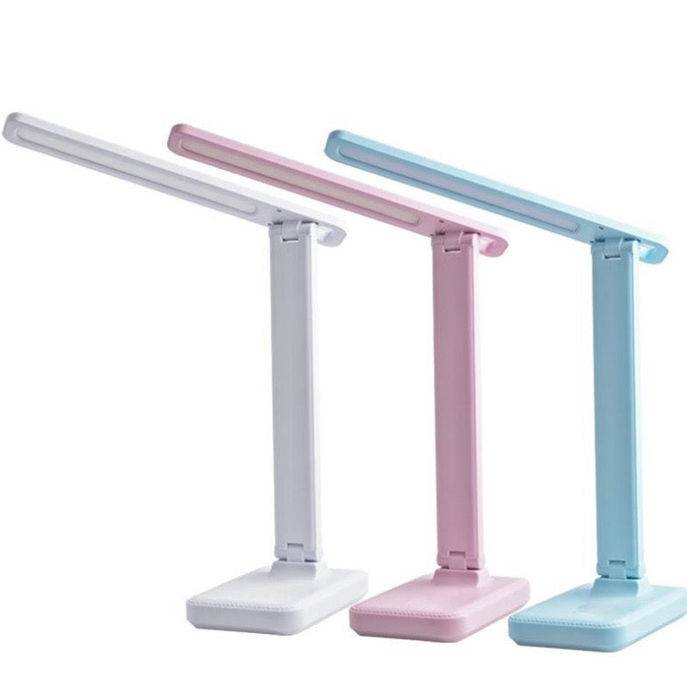 Lamp LED Desk Lamp with Phone Holder Foldable Desk Light Rechargeable Reading Lamp Touch Control Study Light T60 Random Colour 🇬🇧