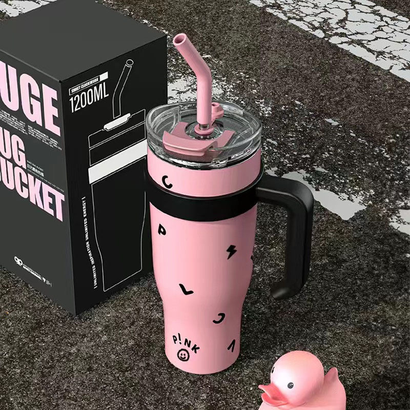 Big Mac Water Cup Large Capacity Stainless Steel Thermos Cup 🇨🇳