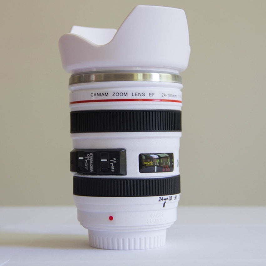 DSLR lens cup stainless steel water cup office coffee cup 🇨🇳