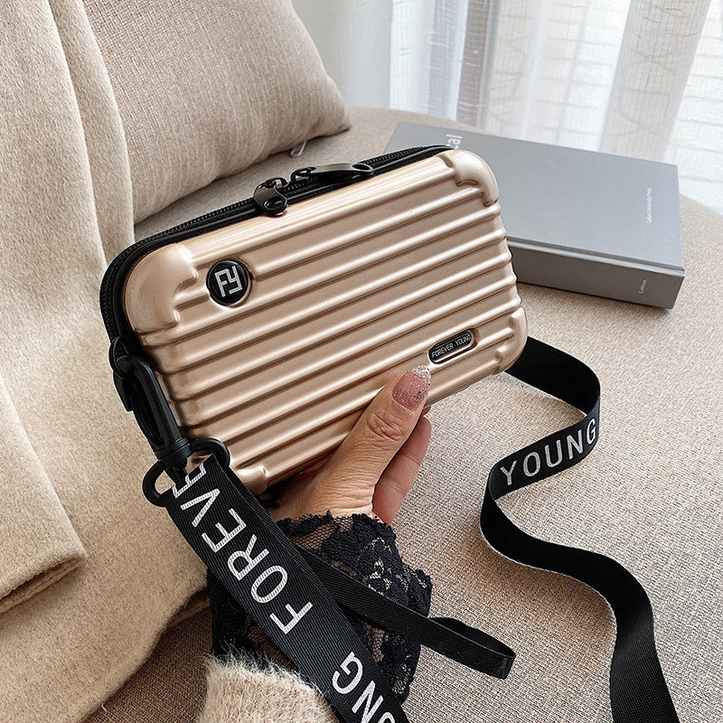PC hard shell toiletry bag 7-inch shoulder crossbody bag hand storage bag suitcase small bag 🇨🇳