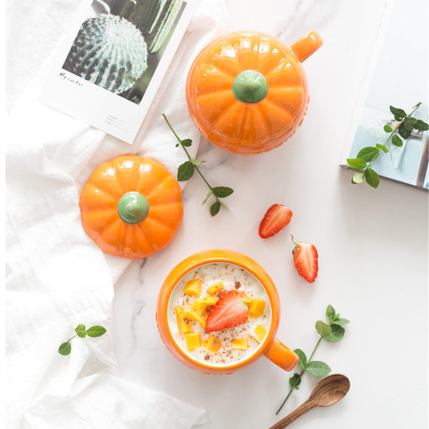1pc Cute Ceramic Halloween Pumpkin Mug 🇨🇳