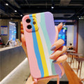 Mobile Phone Cover Apple 13pro Rainbow Lanyard Silicone Cover Suitable For 11pro All-Inclusive Anti-Fall Case 🇨🇳