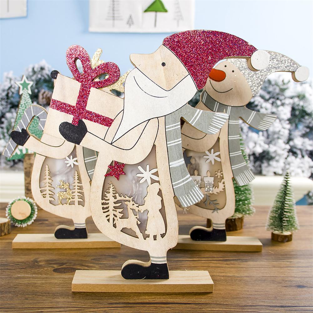 Christmas Wooden Table Light Christmas Tree Growing Ornament Bedside Lamp AAA Battery-powered Decoration 🇨🇳