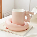 Rabbit Coffee Cup Milk Ceramic Cup And Saucer Set Design Afternoon Tea 🇨🇳