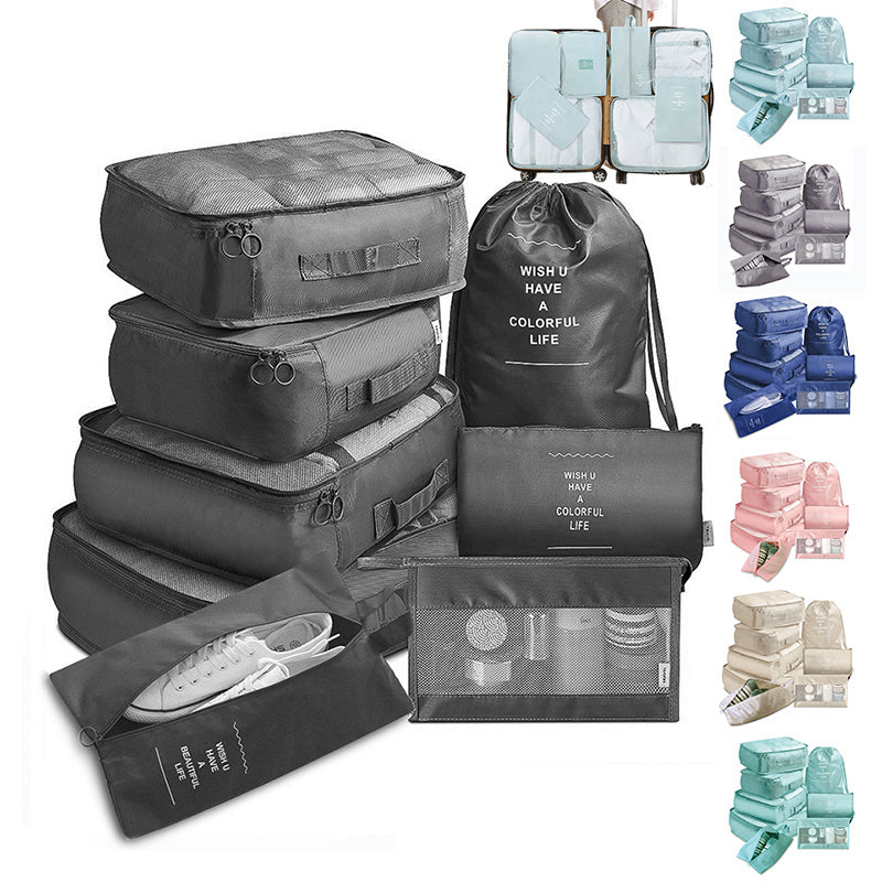 8-piece Set Luggage Divider Bag Travel Storage Clothes Underwear Shoes Organizer Packing Cube Bag 🇨🇳