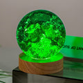 Colorful Crystal Ice Crack Ball Solid Glass Ball Ornament Ornaments