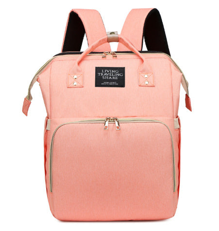 Folding Crib Fashion Maternal And Baby Large-capacity Double Shoulder Dad Backpack 🇨🇳