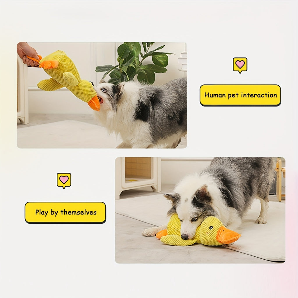 Best Pet Supplies Dog Toys For Small Medium And Large Breeds Cute No-Stuffed And Stuffed Duck With Soft Squeaky Fun For Indoor Puppies And Premium Puppies Plush No Mess Chewing And Playing 🇨🇳