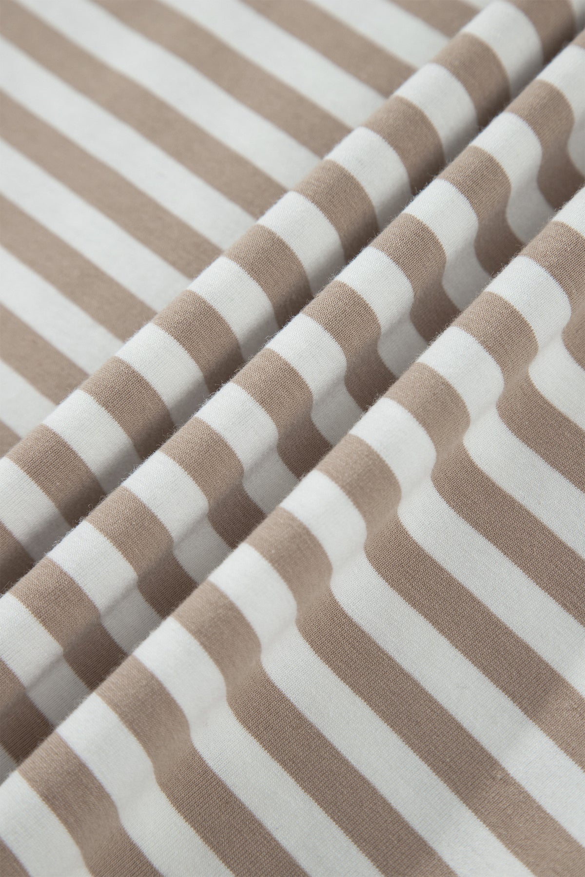 Khaki Stripe Striped Colorblock Cuffs Round Neck Long Sleeve Shift Dress 🇺🇸