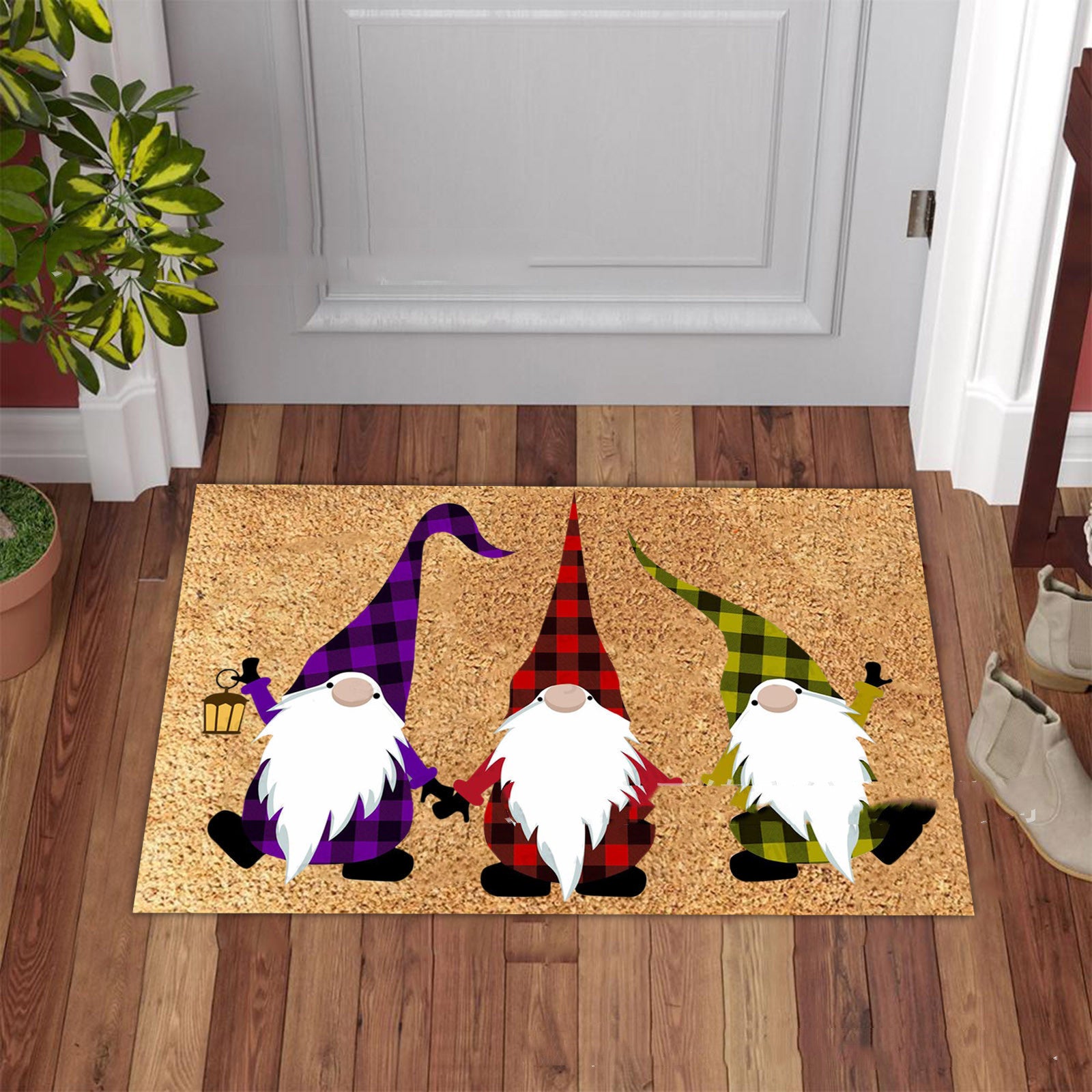 Christmas Series Flannel Floor Mat Non-slip Fluffy Carpet 🇨🇳