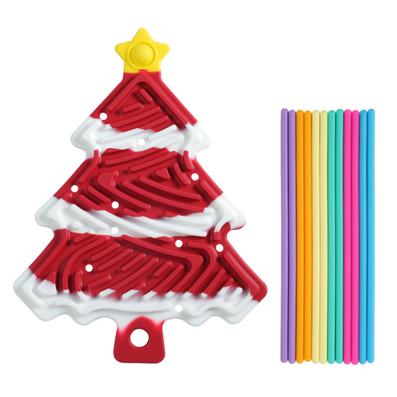 Christmas Tree Decompression Plate Space Sensory Children's Educational Toys 🇨🇳