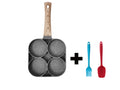 Multi Functional 4 Hole Frying Pan Non Stick Breakfast Burger Egg Pancake Maker 🇨🇳