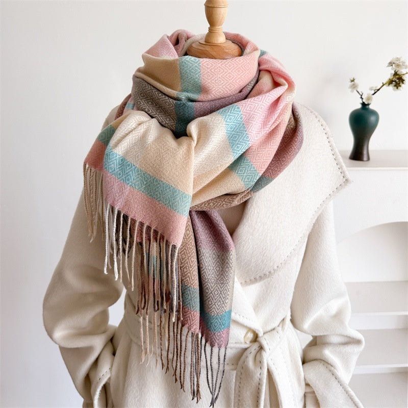 Unisex Autumn And Winter All-matching Tassel Scarf 🇨🇳