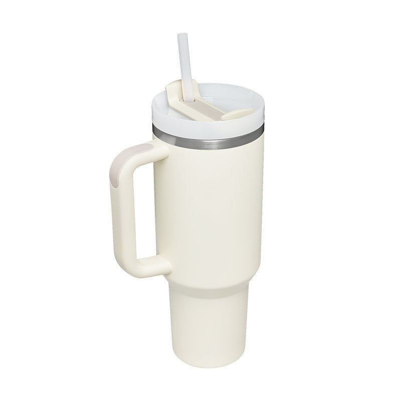 40 Oz Tumbler With Handle Straw Insulated, Stainless Steel,Spill Proof, Vacuum insulated With Lid Tapered 🇨🇳