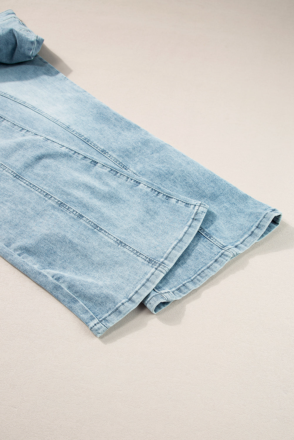 Dusk Blue Acid Wash Extra Wide Leg High Waist Long Jeans 🇨🇳