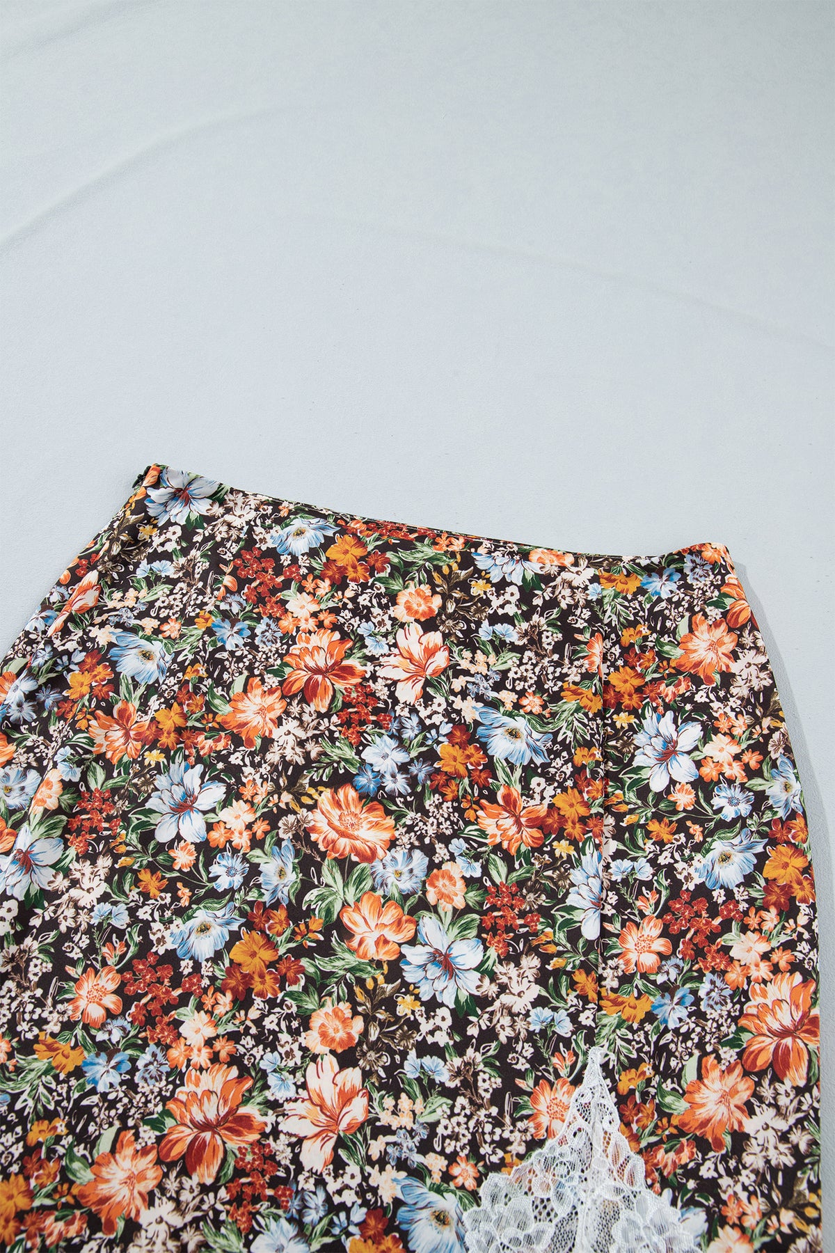 Multicolour Cheetah Print Trim Split Long Western Skirt 🇺🇸