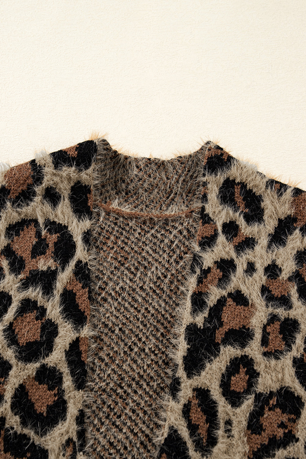 Brown Leopard Open Casual Cardigan 🇺🇸