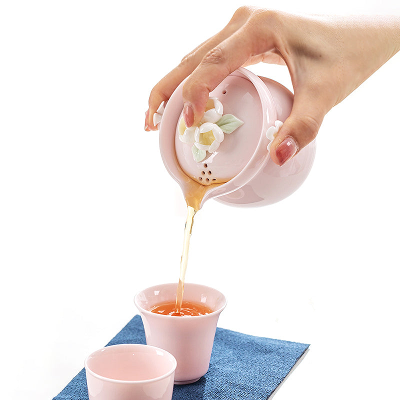 Ceramic Small Teapot Brewing Tea Pot Anti-Scalding Hand Grasp Pot 🇨🇳