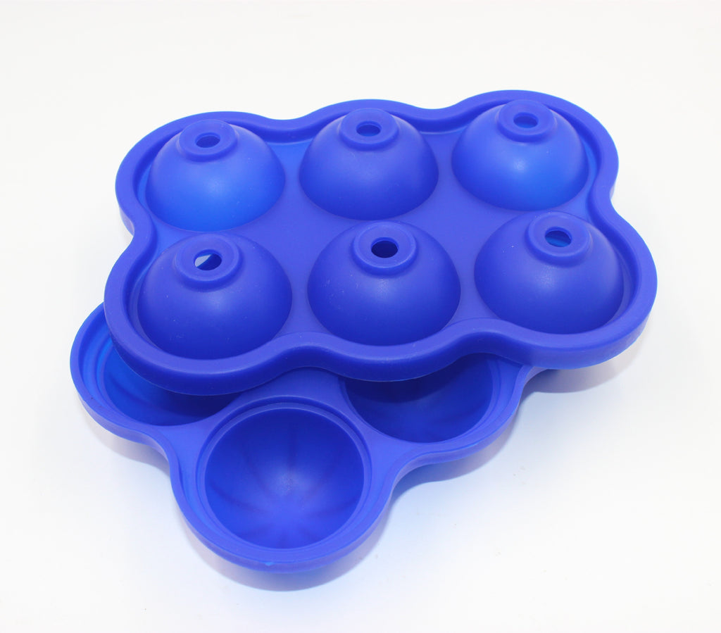 Large Ice Cube Maker Silicone Mold 6 Cell Big Sphere Ice Ball Tray  Gadgets 🇨🇳