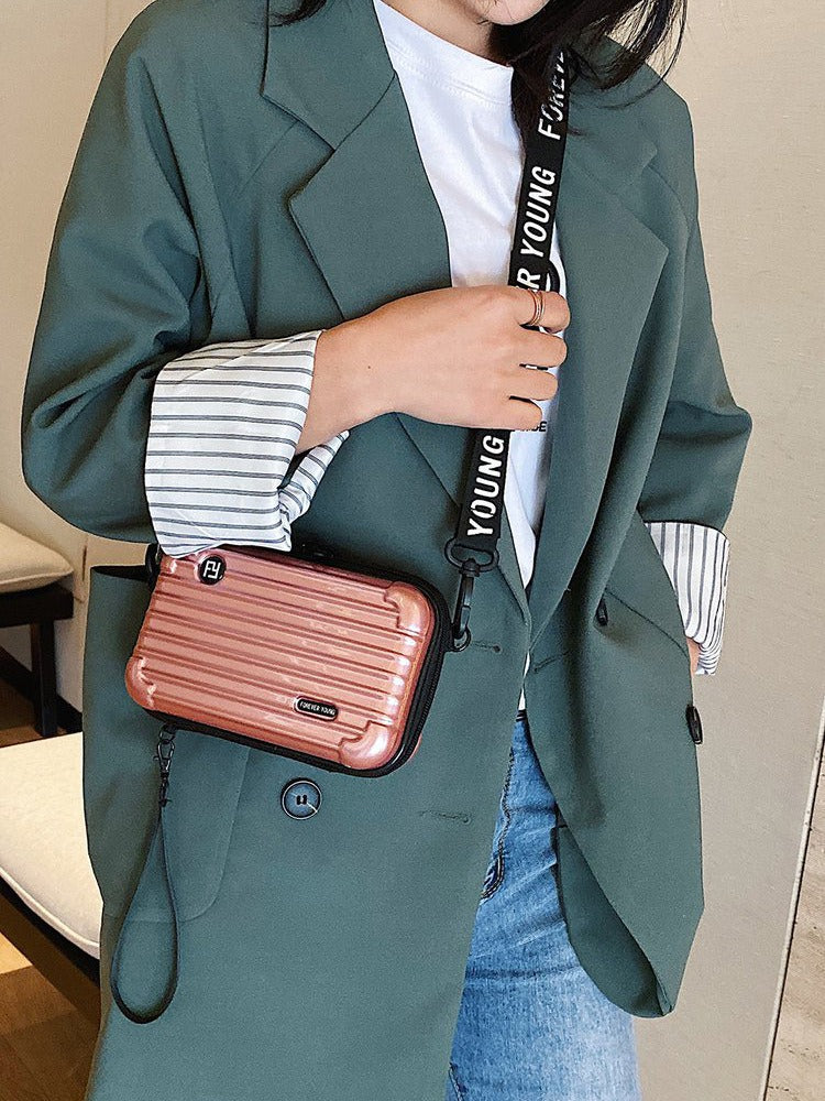 PC hard shell toiletry bag 7-inch shoulder crossbody bag hand storage bag suitcase small bag 🇨🇳