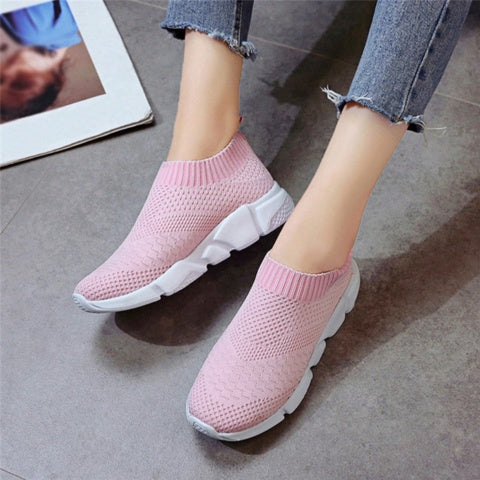 New Outdoors Adults Trainers Running Shoes Woman Sock Footwear Sport Athletic Unisex Breathable Mesh Female Sneakers 🇨🇳