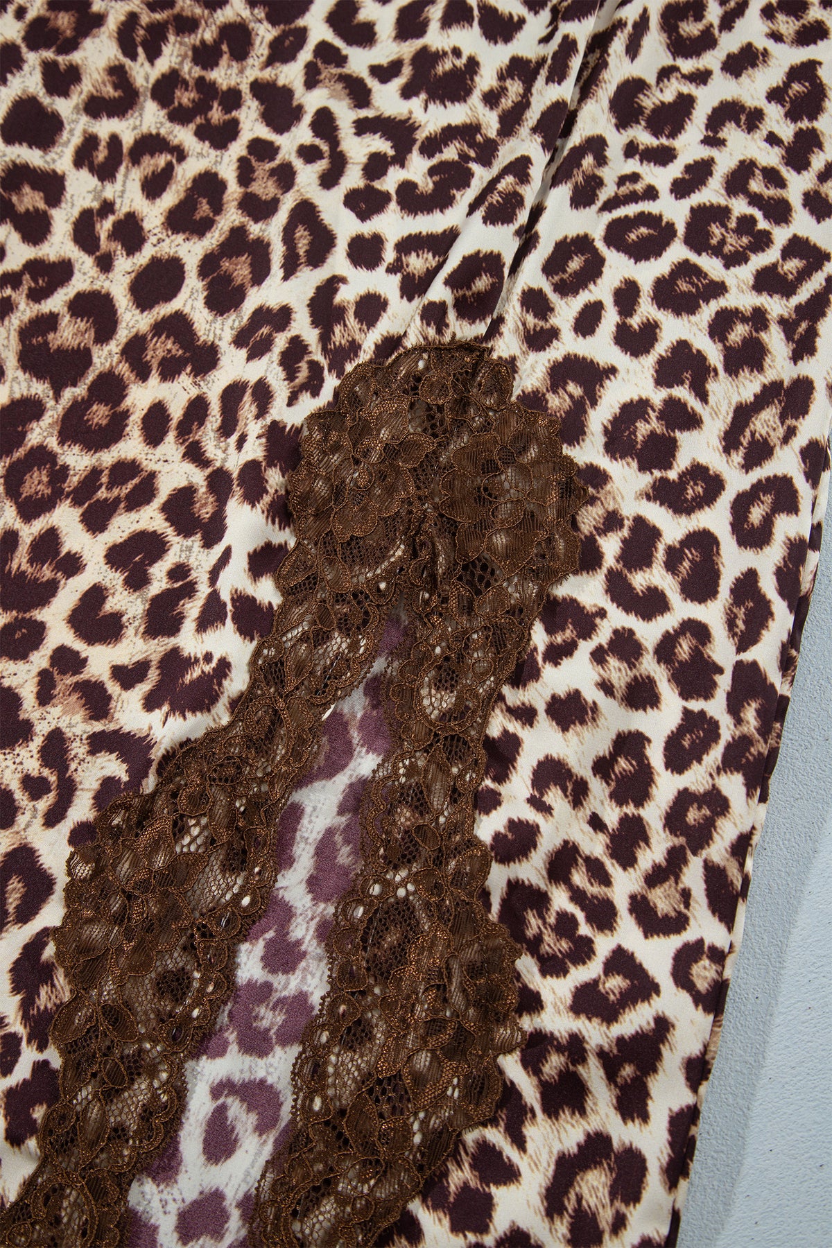 Multicolour Cheetah Print Trim Split Long Western Skirt 🇺🇸