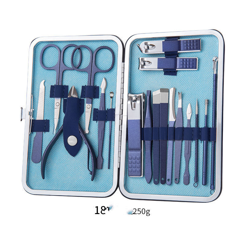 Professional Scissors Nail Clippers Set Ear Spoon Dead Skin Pliers Nail Cutting Pliers Pedicure Knife Nail Groove Trimmers 🇨🇳