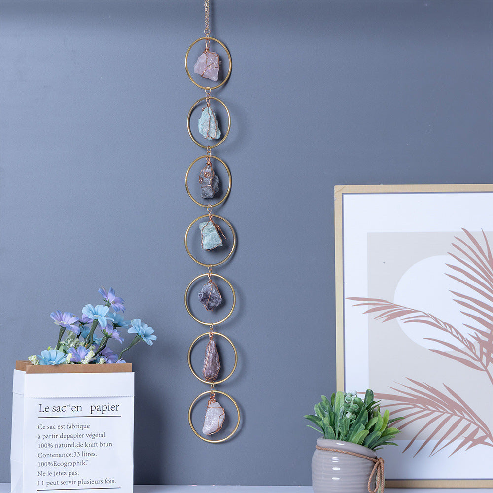 Crystal Raw Stone Wind Chime Pendant 🇨🇳