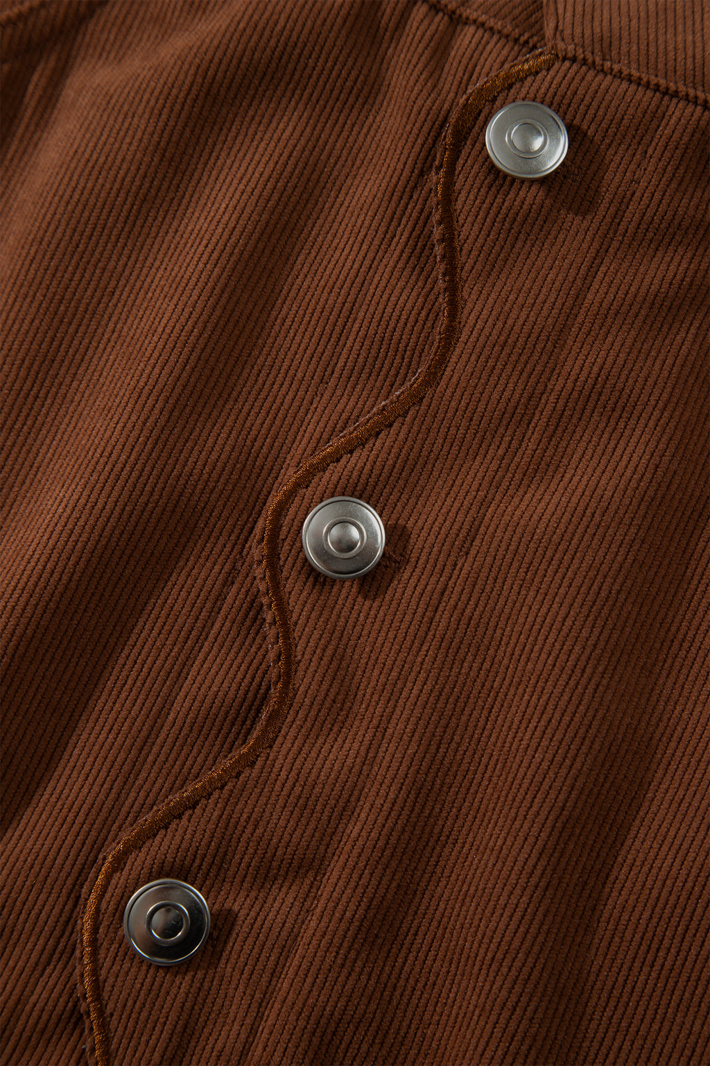 Coffee Button Front Corduroy Mini Pockets Sheath Silhouette Skirt 🇺🇸